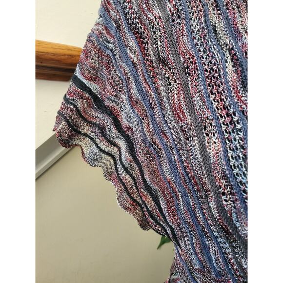 Laundry Women's Multicolor Viscose V-Neck Short Sleeve Knee Length Dress Large - Picture 12 of 13